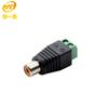 Conectores BNC\RCA\DC macho e fêmea, plugue sem soldagem, monitoramento de energia, terminal verde, cabeça DC