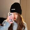 Gorro de lana para mujer, cálido, pequeño, de punto, para otoño e invierno, original, combinable con todo, con protección para las orejas, ideal para estudiantes, para ir de compras o para el frío.
