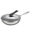 Cocina Inducción Cocina Sin Recubrimiento Antiadherente Panal Acero Inoxidable Set Regalo Wok Panal Antiadherente