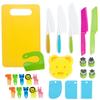 Juego de 30 piezas de utensilios de cocina para niños, batidor de huevos de plástico, cepillo de frutas y verduras para niños.