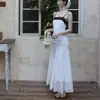 Vestido Rico de Estilo Francés para Mujer, Verano de Alta Gama Elegante sin Mangas para Cumpleaños, Vestido Largo sin Tirantes Color Blocking Súper de Hada