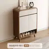 Zapatero para entrada de casa, mueble de almacenamiento para sala de estar, mueble grande para entrada, mueble para pasillo, zapatero a prueba de polvo estilo chino