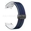 Para Galaxy watch6 classic hebilla plegable correa de silicona de dos colores Samsung 6ª generación pulsera de silicona