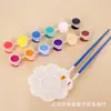 6 colores 12 colores protector solar impermeable pintura acrílica traje para niños arte diy pintura graffiti yeso tira de pigmento conjoined