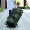 Bolsa de Reboque Dobrável com Rodas Transporte Manual Bolsa de Viagem Mochila Multifuncional Bolsa de Viagem Bagagem de Mão para Longa Distância Bagagem de Despacho