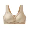 Sujetador de seda helada sin costuras con cierre frontal para madres, para mujer, con soporte push-up, anti-flacidez, elevación ajustable y hermoso diseño de espalda