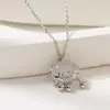 Rima Plateada s925 Plata de Ley Candado Xiangyun Nuevo Collar Chino Colgante Candado de Paz Moda Versátil Alto Temperamento Moda Nacional