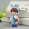 Mochila Menino Menina Boneca Chaveiro Pingente Acessórios Urso Casal Cola Macia PVC Fofos Acessórios de Menina