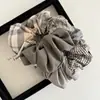Goma para el pelo de diseño nicho estilo coreano, patchwork a cuadros, con un toque vintage de alta gama, accesorio para el pelo atmosférico