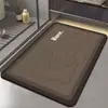 Alfombrilla de baño absorbente de tierra de diatomeas transfronteriza, alfombrilla antideslizante para el suelo para la entrada del baño y el inodoro, adecuada para lavabos y baños