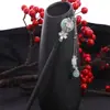 Grampo de Cabelo de Garça Voadora Estilo Antigo Grampo de Cabelo de Ébano Sintético Acessórios Hanfu Novo Estilo Chinês Grampo de Cabelo Cheongsam Joias Atacado para Mulheres