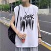 Chaleco de Seda de Hielo para Hombre Verano Nuevo Casual Suelto Camiseta sin Mangas Marca Trendy Ins Deportes Secado Rápido Chaleco Exterior
