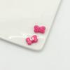 Cuentas de aleación con doble lazo, mariposa, lazo de doble color, accesorios para pulseras y collares hechos a mano.