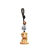 Ciprés Zodiaco Dibujos Animados Pareja de Madera Cadena para Teléfono Bolso Colgante Llavero Atracción Turística Puesto Accesorios Fabricante Mayorista