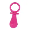 Juguete para mascotas TPR chupete fabricante venta al por mayor chupetes masticables duraderos con campanas incorporadas, productos moldeados para limpieza de dientes venta directa