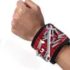 Almacenamiento de Herramientas Magnético para Muñeca Correa de Muñeca de Dos Colores Negro y Rojo Imán Fuerte Absorbe Fuertemente Tornillos y Otras Piezas Pequeñas