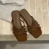 Chanclas de cuña con tiras cruzadas y punta abierta estilo francés para mujer, versátiles, casual chic de verano, sandalias absolutamente hermosas para combinar con faldas