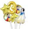 Novo grande DSN branco de neve balão de alumínio terno menina decoração de festa de aniversário balão de folha de alumínio