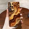 Funda Perforada Popular con Patrón de Mármol Transfronteriza Inspirada en el Diseño A12/13 S25 Nueva Funda de Teléfono de Cobertura Total de Nicho