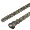 Cinturón Retro Gris Estilo Americano para Mujer, Estilo de Nicho de Alta Gama, Adecuado para Jeans, Estilo Coreano, Versátil, Cinturón para Pantalones Cortos