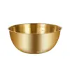 Plato para salsas de inmersión de acero inoxidable 304, platito estilo coreano, platito dorado para acompañamientos, plato para salsas de condimentos, plato para barbacoa, tazón para hornear y batir huevos