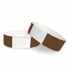 Pulseras Desechables de Papel Sintético, Antifalsificación, Impermeables, Resistentes al Desvanecimiento, Bandas de Identificación para Entrada, Disponibles en Stock, Personalizables, Portátiles