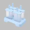Forma de Picolé Caseira Modelo de Sorvete Doméstico com Pó para Sorvete Caseiro Molde para Picolé Sorbet