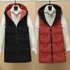 Nuevo Chaleco de Doble Uso para Mujer Invierno Largo Medio Nuevo Estilo Coreano Otoño/Invierno Chaleco de Algodón Relleno Chaqueta Gruesa