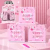 Colección de colaboración Sanrio: Pegatinas 3D para uñas para niñas, piezas de arte para uñas de bebé, 12 piezas, disponibles para venta al por mayor