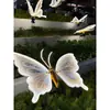 Lámpara de Mariposa Dinámica Nuevo Estilo Exterior Luminosa Soñadora Iluminación LED Guía de Camino de Cristal Alas Móviles Insecto Otro Ninguno