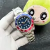 Reloj Mecánico Automático Completo Serie Laojia Datejust Anillo de Coca Cola Moda de Negocios Reloj de Lujo para Hombre Comercio Exterior de Aliexpress