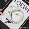 Novo Estilo Lenço de Seda com Fivela Magnética de Cauda Pequena Faixa de Estilo Literário e Artístico Francês Camisa com Temperamento Profissional com Lenço Feminino