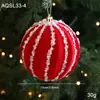 Nueva Bola de Terciopelo Rojo con Lentejuelas Brillantes para Árbol de Navidad, Exhibidor de Ventana y Accesorios de Decoración para Centros Comerciales