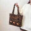 Bolso de Hombro de Gran Capacidad de Lana Felpa Estilo Simple Viento Coreano Moda Casual Felpa Bandolera Tote