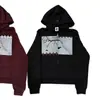 Moletom com Capuz Novo Outono e Inverno Estilo Retrô Moletom com Zíper Moda de Rua Comércio Exterior Transfronteiriço Moletom para Homens e Mulheres
