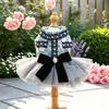 PETCIRCLE Roupinhas para Cães Pequenos e Filhotes, Vestido Fofo Estilo Princesa para Festas de Pet, Vestido Perfumado Cinza-Azulado