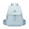 Mochila Feminina Simples de Canguru Moda Bestseller Alta Qualidade Mochila de Couro Macio Casual Grande Capacidade Bolsa Feminina de Textura de Alta Qualidade