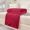 Manta Jacquard Oreja de Trigo Transfronteriza, Manta de Sofá de Terciopelo de Leche, Manta para Siesta en la Oficina, Manta de Regalo para Aire Acondicionado, Manta de Franela