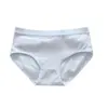 Venta Directa de Fábrica Ropa Interior en Stock para Mujeres Algodón Puro Transpirable Niñas Simple Japonesa Cintura Media Estudiante Calzones Sin Costuras