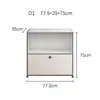 Móvel Modular Combinado Usm Armazenamento de Luxo Leve Aparador de Aço Inoxidável Armazenamento Gabinete de TV Gabinete de Sapatos Estilo Ins Armário Lateral de Armazenamento