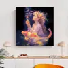Nueva pintura al óleo digital transfronteriza 30*30 pintura al óleo pintada a mano para colorear DIY animal pintura decorativa venta al por mayor arte de pared