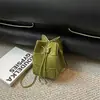 Bolso de Cubo con Cordón Nuevo para Mujer Otoño 2026, Bolso de Hombro Casual Simple para el Trabajo, Bolso Cruzado de Color Sólido Vintage a la Moda