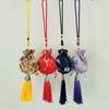 Saquito de Lavanda y Artemisa para el Festival del Bote del Dragón, Bolsa Vacía para Especias, Adorno Colgante Desodorante para Coche, Saquito Portátil de Bendición