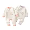 Conjunto de dos piezas cálido de tres capas, sin huesos, grado A, para recién nacidos y niños pequeños - un atuendo elegante, lindo y cómodo para mantener abrigado a tu bebé