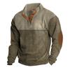 Otoño e Invierno nueva chaqueta exterior para hombre de venta caliente transfronteriza Amazon de pana casual con cuello alto suéter de manga larga en stock