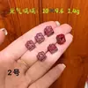 Acessórios Naturais de Areia Dourada Roxa de Alto Teor Cinábrio Flor de Lótus Trevo de Quatro Folhas Flor de Cinco Pétalas Acessórios de Cinábrio Acessórios DIY Pulseira