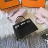 Bolsa Kelly Estilo Crocodilo Retrô Europeia e Americana, Bolsa Feminina de Ombro Único Transversal de Alta Qualidade, Bolsa de Mão da Moda Leve de Luxo para Mulheres Venda por Atacado