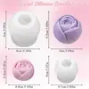 Flor de Peonía Flor de Rosa Flor de Tulipán Flor de Plumeria Vela Aromática Molde de Silicona Molde de Yeso para Hornear DIY