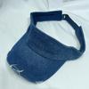Estilo americano Retro Lavado Denim Buraco Buraco Chapéu Mulheres Esportes de Verão Viagem Proteção Solar Sol Chapéu Boné Masculino