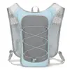 Nova bolsa esportiva de exterior transfronteiriça, leve e projetada para reduzir o esforço, apresentando um design de colete de corrida e mochila em blocos de cores, com características resistentes à água e à água para uso off-road
